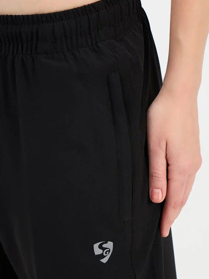 SG H1WTP83471 Women Black Track Pant
