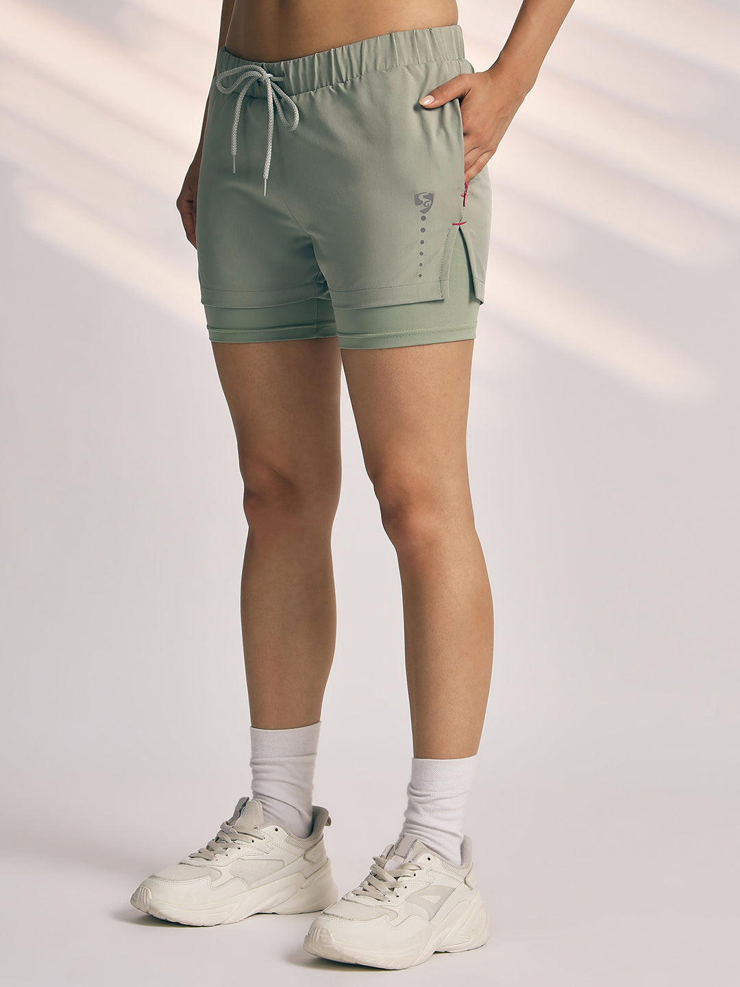 SHORTS WOMEN SG H3WS8272 JADE GREEN