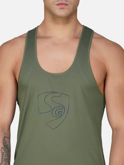 SG Regular Comfort Fit Vest For Mens & Boys, Midnight Blue & Olive Green | Ideal for Trail Running, Fitness & Training, Jogging, Gym Wear & Fashion Wear