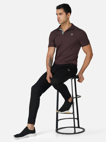 SG Regular Comfort Fit Polo T-Shirt For Mens & Boys, Marble White, Arabian Blue & Raisin Purple | Ideal for Trail Running, Fitness & Training, Jogging, Gym Wear & Fashion Wear