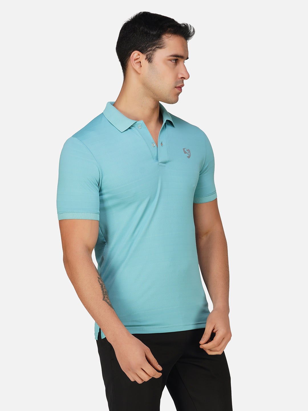 SG Regular Comfort Fit Polo T-Shirt For Mens & Boys, Slate Grey & Sage Green | Ideal for Trail Running, Fitness & Training, Jogging, Gym Wear & Fashion Wear