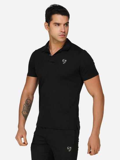 SG Regular Comfort Fit Polo T-Shirt For Mens & Boys, Olive Green, Marble White & Jet Black | Ideal for Trail Running, Fitness & Training, Jogging, Gym Wear & Fashion Wear