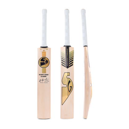 SG Sunny Gold Classic English Willow Cricket Bat with SG|Str8bat Sensor