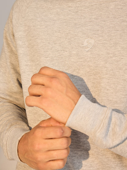 SWEAT SHIRT MEN SG H4MSW8245 GREY MELANGE