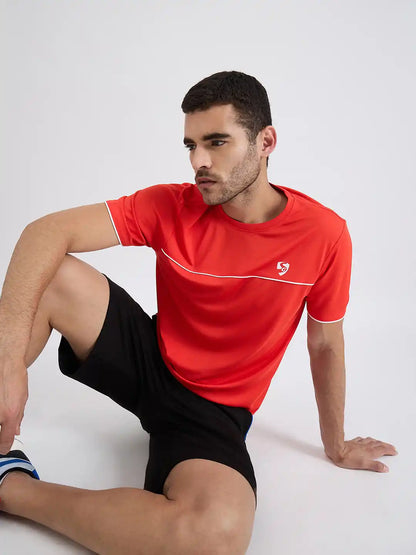SG H1MT83702 Men Fiery Red T-Shirt