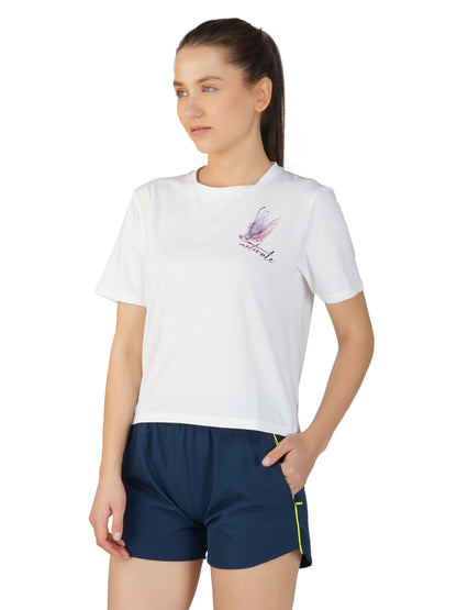 SG Women'S Round Neck T-Shirt for Womens & Girls | Ideal for Trail Running, Gym Fitness & Training, Jogging, Regular & Fashion Wear