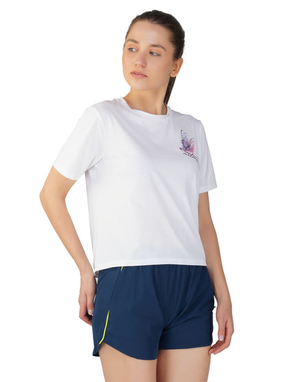 SG Women'S Round Neck T-Shirt for Womens & Girls | Ideal for Trail Running, Gym Fitness & Training, Jogging, Regular & Fashion Wear