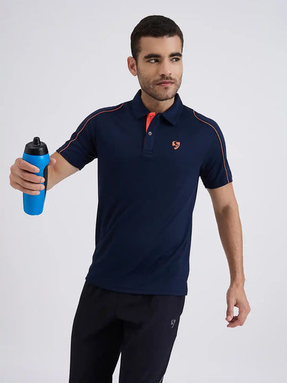 SG H1MP83792 Men Navy/Navy Polo T-Shirt