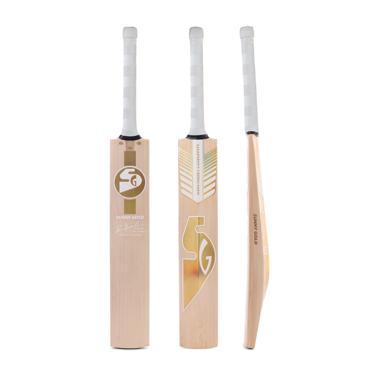 SG Sunny Gold® Finest English Willow grade 2 Cricket Bat (Leather Ball)