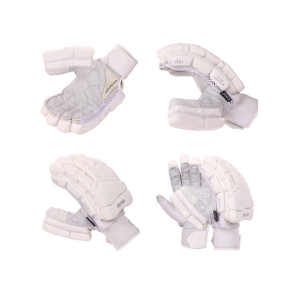 SG Hilite White Batting Gloves