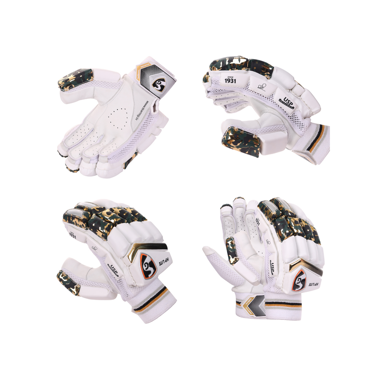 SG HP Lite Batting Gloves - Hardik Pandya Series