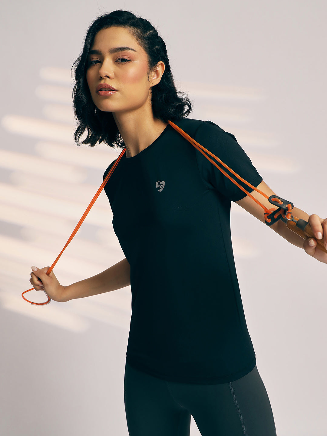 T-SHIRT WOMEN SG H3WT8261 BLACK