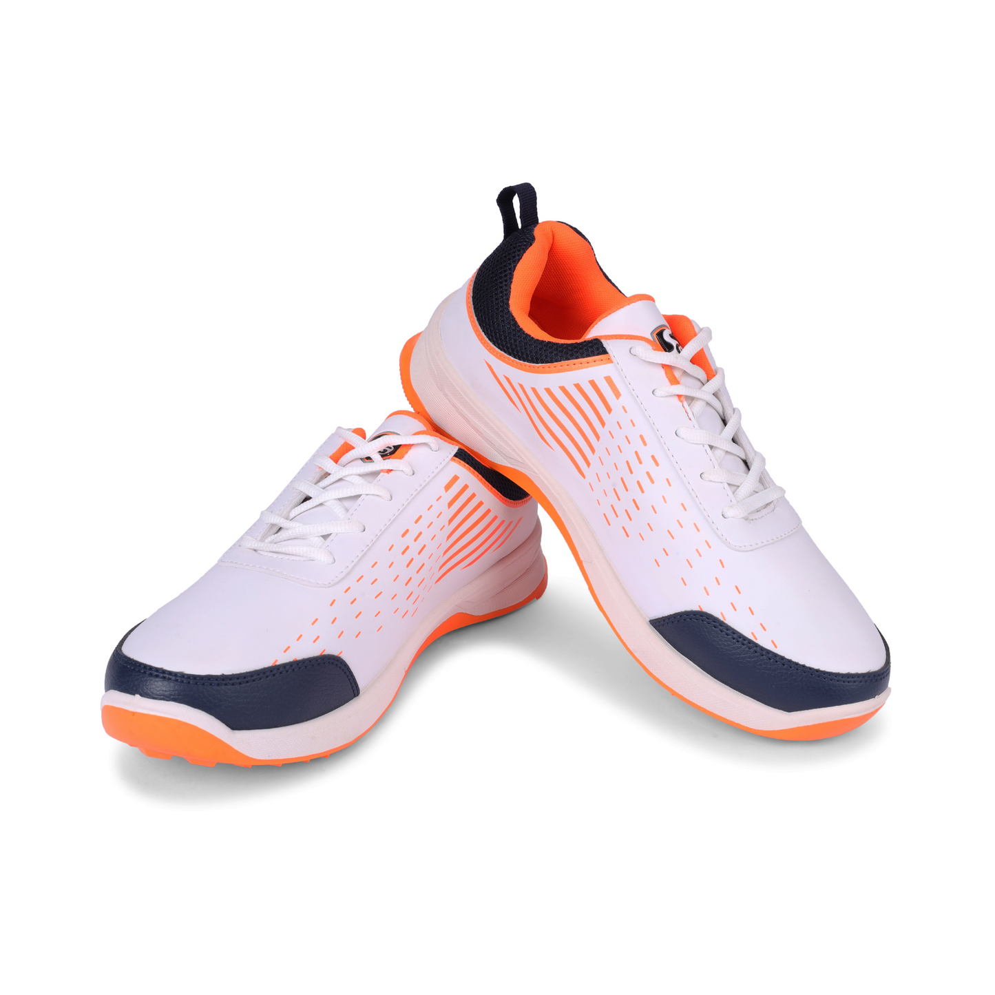 SG YORKER Sport Shoe with classic White meets bold Navy and vibrant Orange