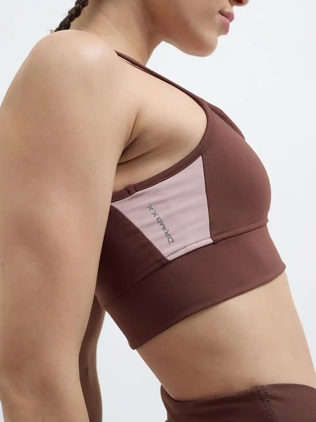 SG H1WSB83321 Women Brown Sports Bra