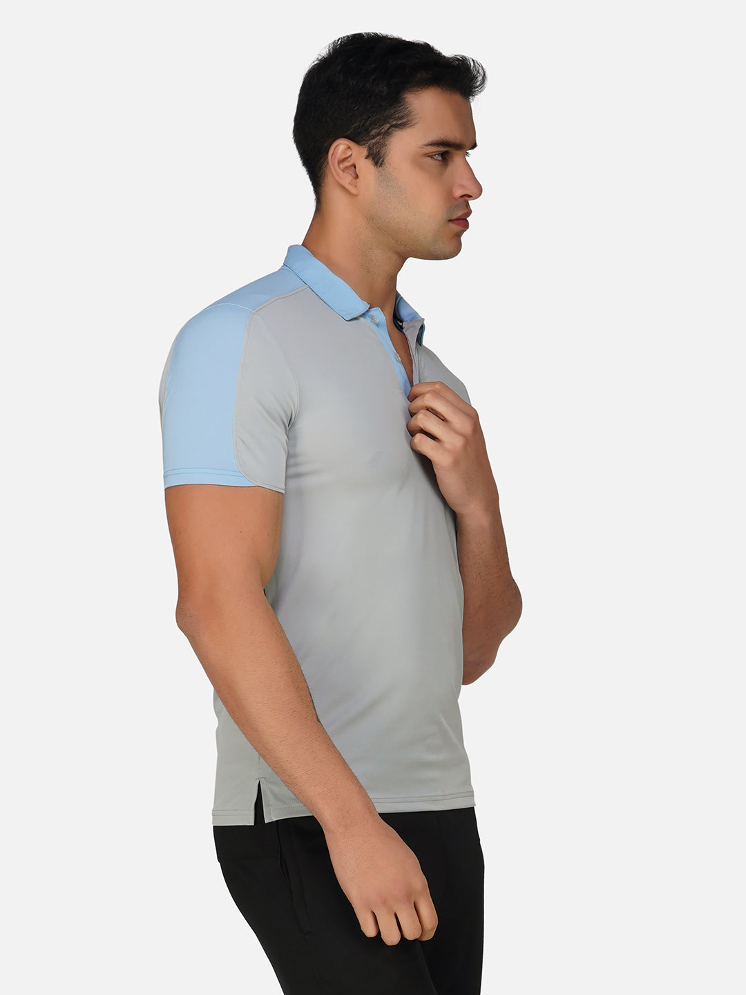 SG Regular Comfort Fit Polo T-Shirt For Mens & Boys, Light Grey/Skyblue & Marble White/Petrol | Ideal for Trail Running, Fitness & Training, Jogging, Gym Wear & Fashion Wear