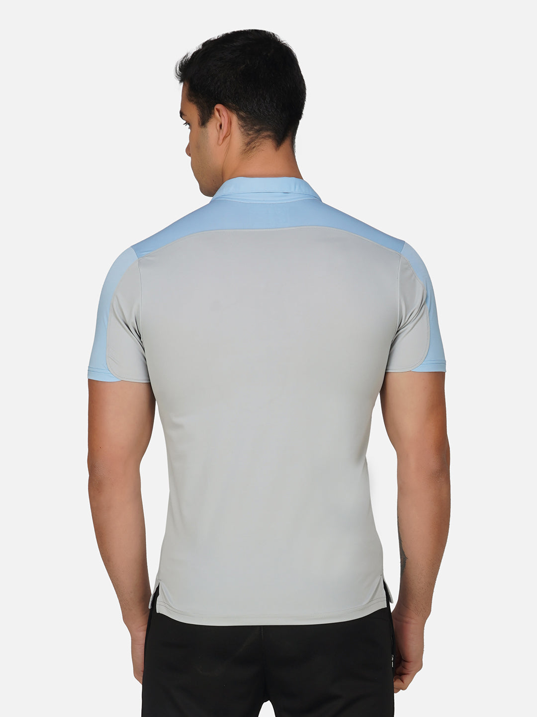 SG Regular Comfort Fit Polo T-Shirt For Mens & Boys, Light Grey/Skyblue & Marble White/Petrol | Ideal for Trail Running, Fitness & Training, Jogging, Gym Wear & Fashion Wear