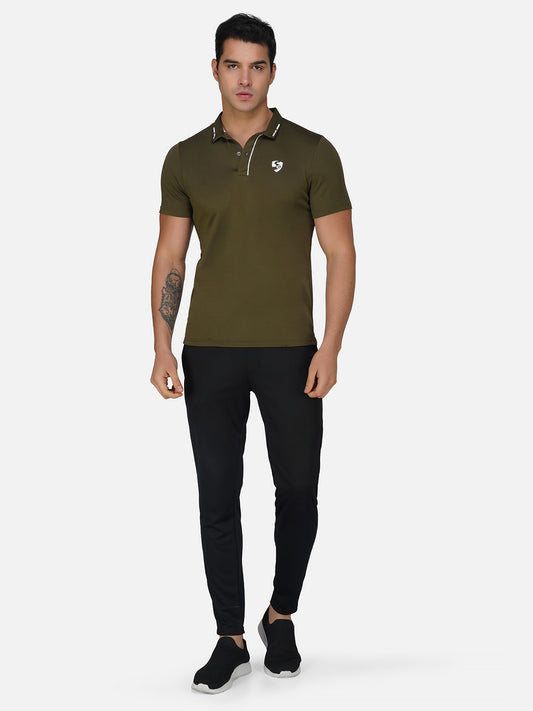 SG Regular Comfort Fit Polo T-Shirt For Mens & Boys, Olive Green & Navy Blue| Ideal for Trail Running, Fitness & Training, Jogging, Gym Wear & Fashion Wear