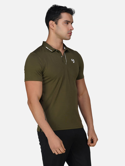 SG Regular Comfort Fit Polo T-Shirt For Mens & Boys, Olive Green & Navy Blue| Ideal for Trail Running, Fitness & Training, Jogging, Gym Wear & Fashion Wear