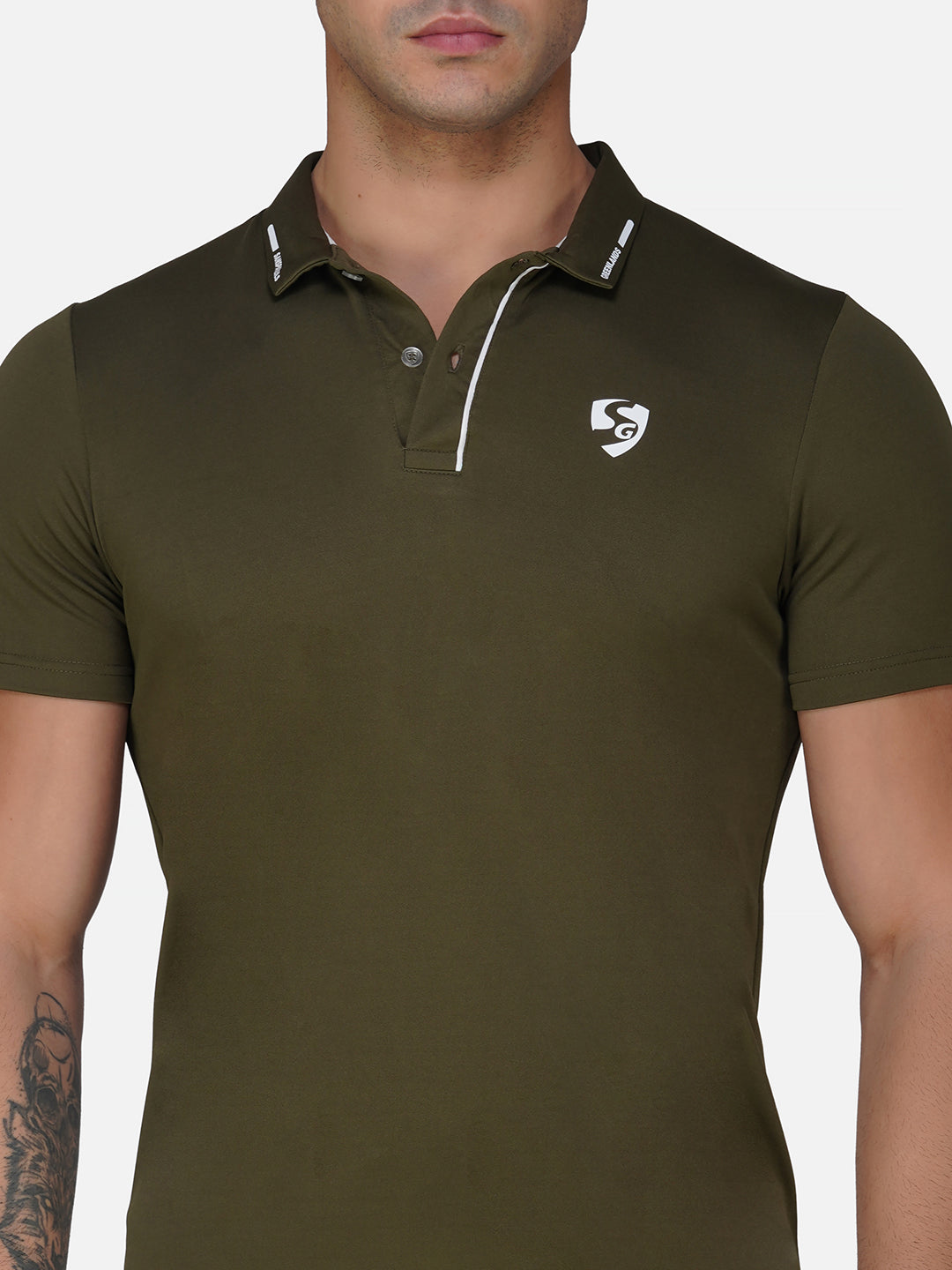 SG Regular Comfort Fit Polo T-Shirt For Mens & Boys, Olive Green & Navy Blue| Ideal for Trail Running, Fitness & Training, Jogging, Gym Wear & Fashion Wear