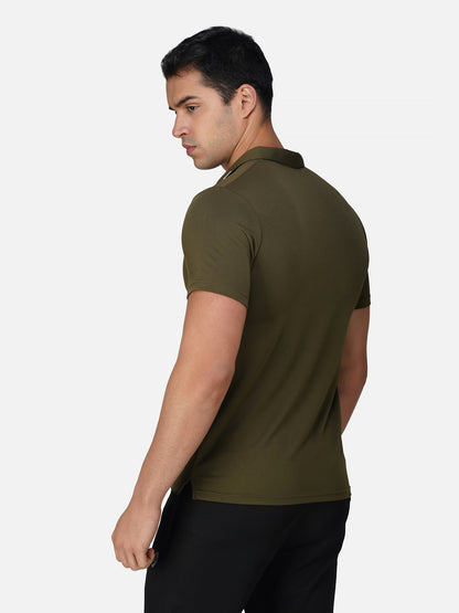 SG Regular Comfort Fit Polo T-Shirt For Mens & Boys, Olive Green & Navy Blue| Ideal for Trail Running, Fitness & Training, Jogging, Gym Wear & Fashion Wear