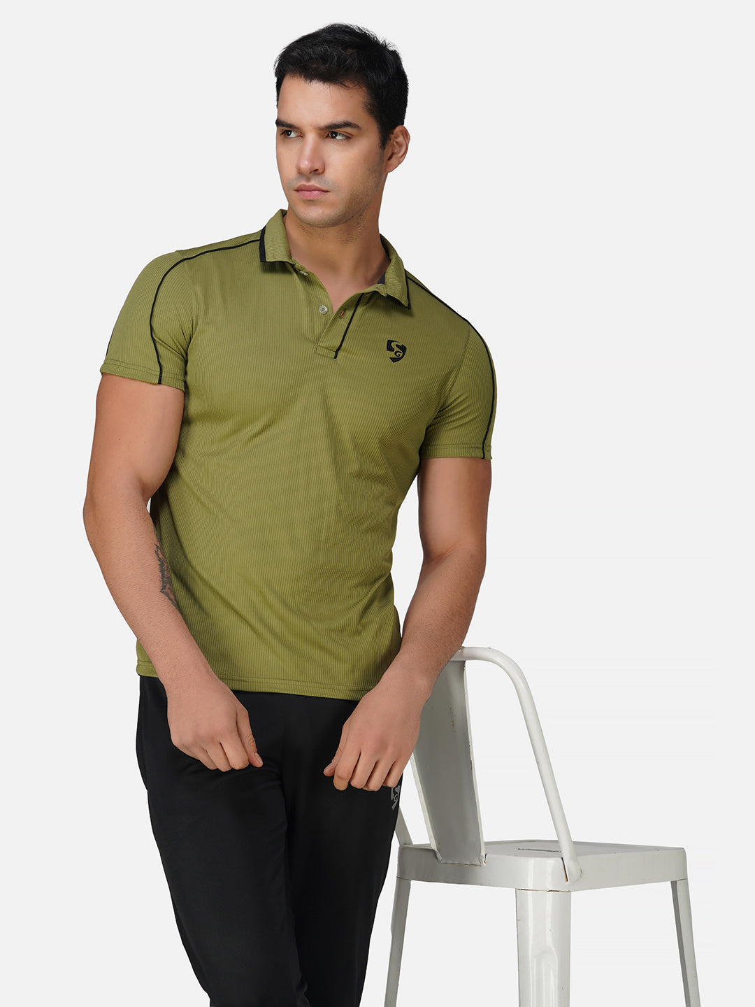 SG Regular Comfort Fit Polo T-Shirt For Mens & Boys, Ocean Blue, Olive Green, Coco Brown & Pale Pink | Ideal for Trail Running, Fitness & Training, Jogging, Gym Wear & Fashion Wear