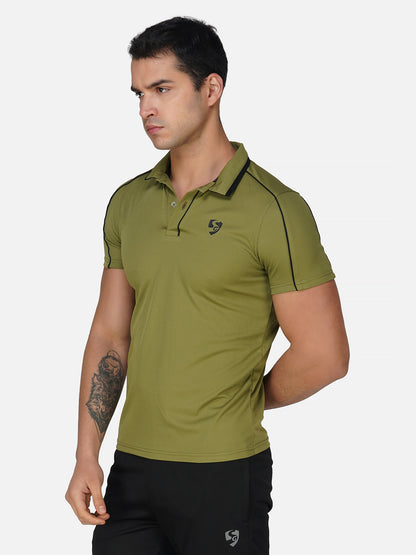 SG Regular Comfort Fit Polo T-Shirt For Mens & Boys, Ocean Blue, Olive Green, Coco Brown & Pale Pink | Ideal for Trail Running, Fitness & Training, Jogging, Gym Wear & Fashion Wear