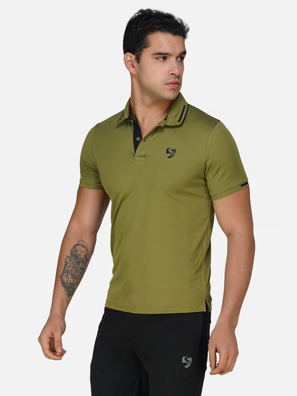 SG Regular Comfort Fit Polo T-Shirt For Mens & Boys, Olive Green & Royal Blue| Ideal for Trail Running, Fitness & Training, Jogging, Gym Wear & Fashion Wear