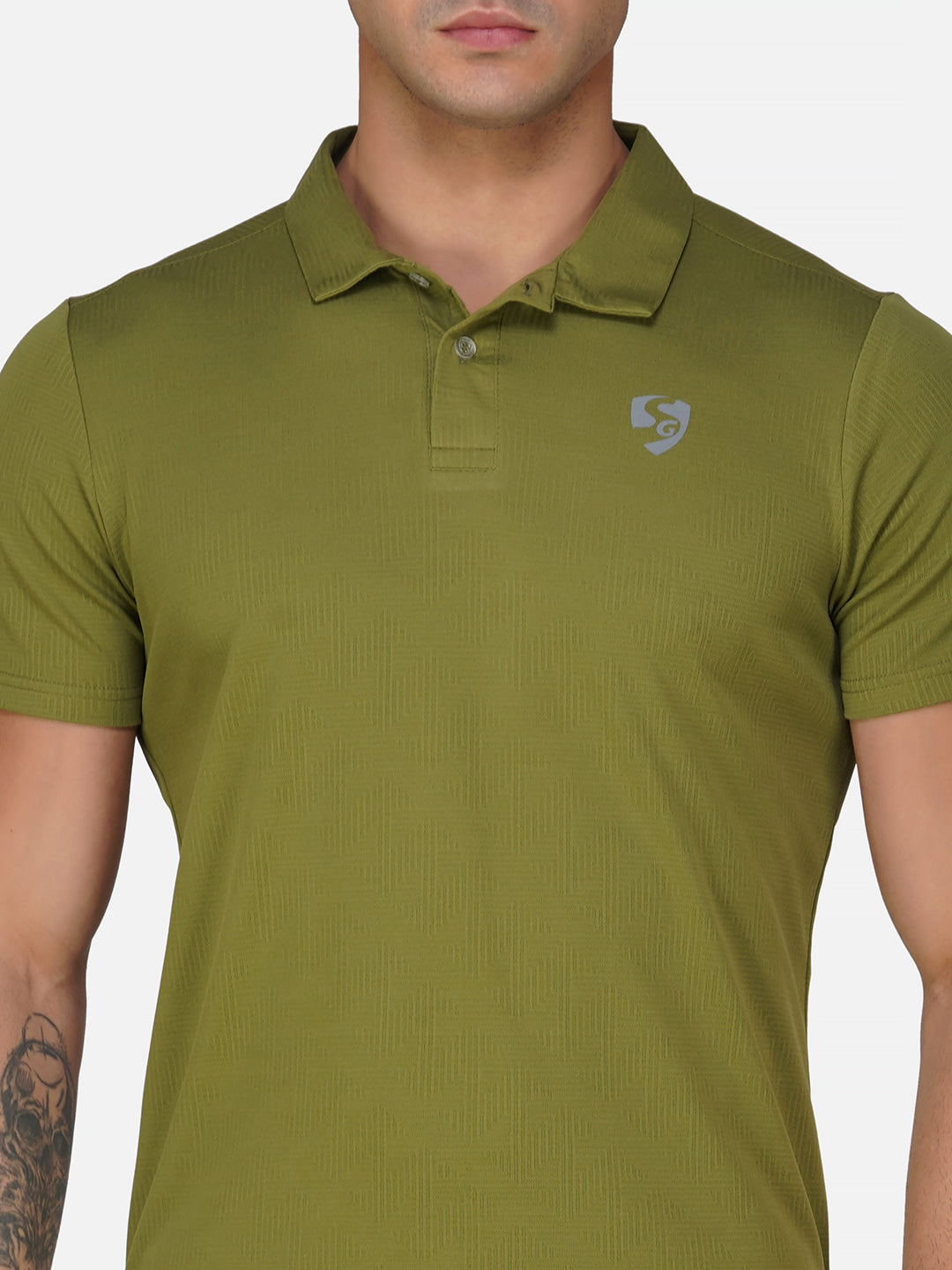 SG Regular Comfort Fit Polo T-Shirt For Mens & Boys, Olive Green, Marble White & Jet Black | Ideal for Trail Running, Fitness & Training, Jogging, Gym Wear & Fashion Wear