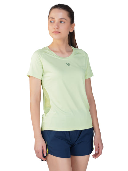 SG Women'S Round Neck T-Shirt for Womens & Girls | Ideal for Trail Running, Gym Fitness & Training, Jogging, Regular & Fashion Wear