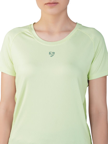 SG Women'S Round Neck T-Shirt for Womens & Girls | Ideal for Trail Running, Gym Fitness & Training, Jogging, Regular & Fashion Wear