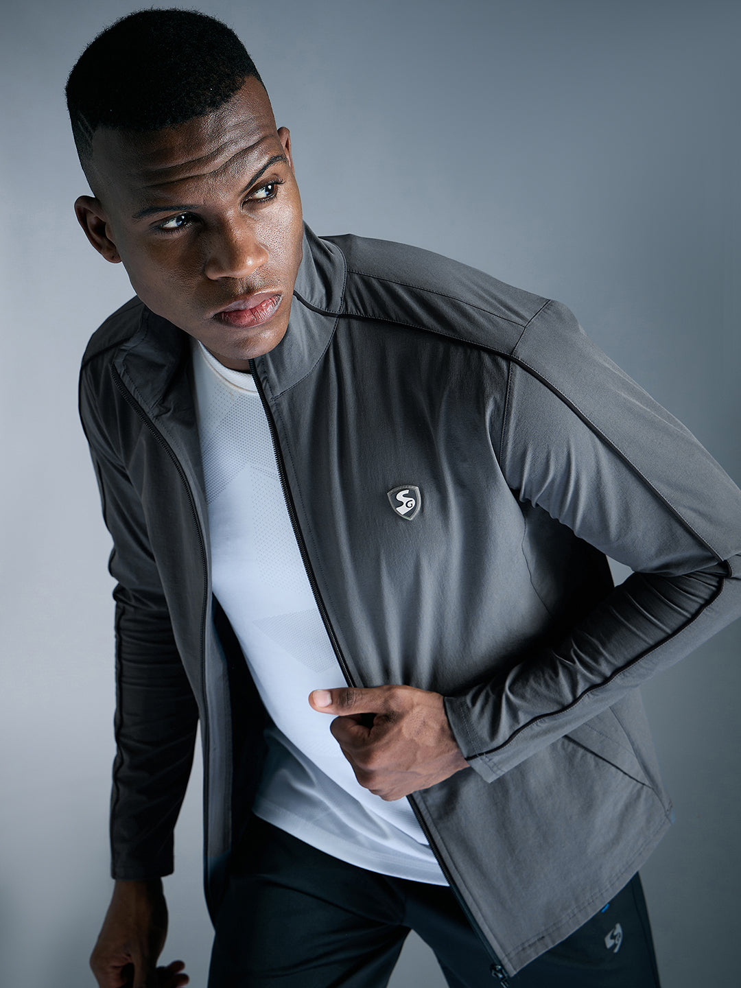 SG Nylon Terry Lycra Jacket For Men And Boys