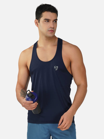 SG Regular Comfort Fit Vest For Mens & Boys, Carbon Black, Mid Grey, Marble White & Navy Blue | Ideal for Trail Running, Fitness & Training, Jogging, Gym Wear & Fashion Wear