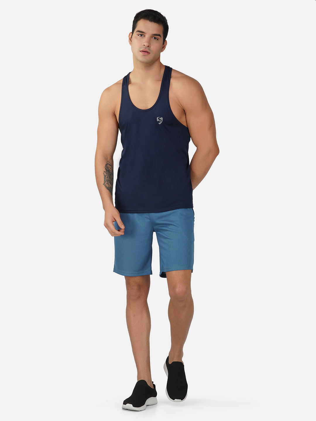 SG Regular Comfort Fit Vest For Mens & Boys, Carbon Black, Mid Grey, Marble White & Navy Blue | Ideal for Trail Running, Fitness & Training, Jogging, Gym Wear & Fashion Wear