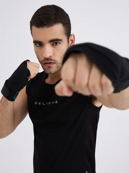 SG H1MV83631 Men Black T-Vest