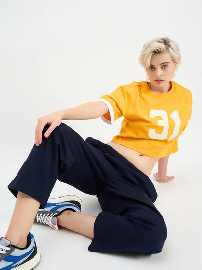 SG H2WTP83483 Women Navy Track Pant