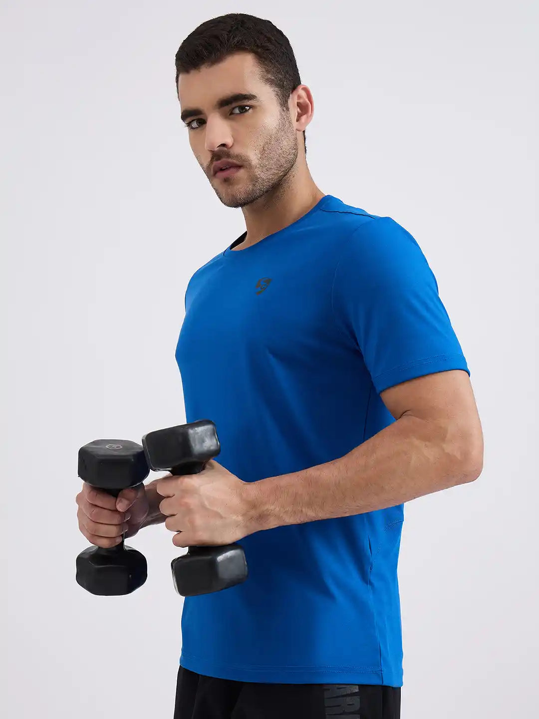 SG H1MT83721 Men Aqua T-Shirt