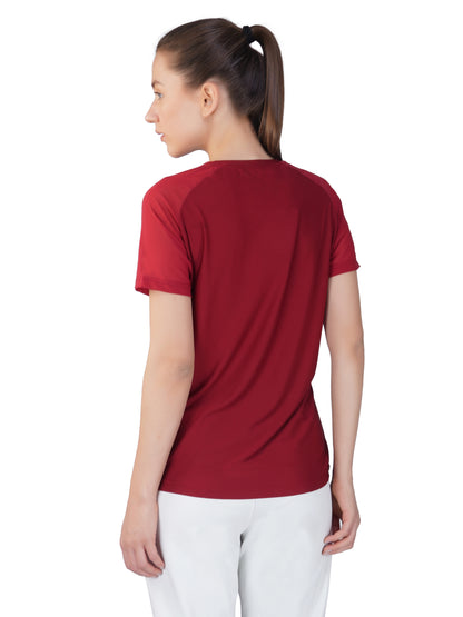 SG Women'S Round Neck T-Shirt for Womens & Girls | Ideal for Trail Running, Gym Fitness & Training, Jogging, Regular & Fashion Wear