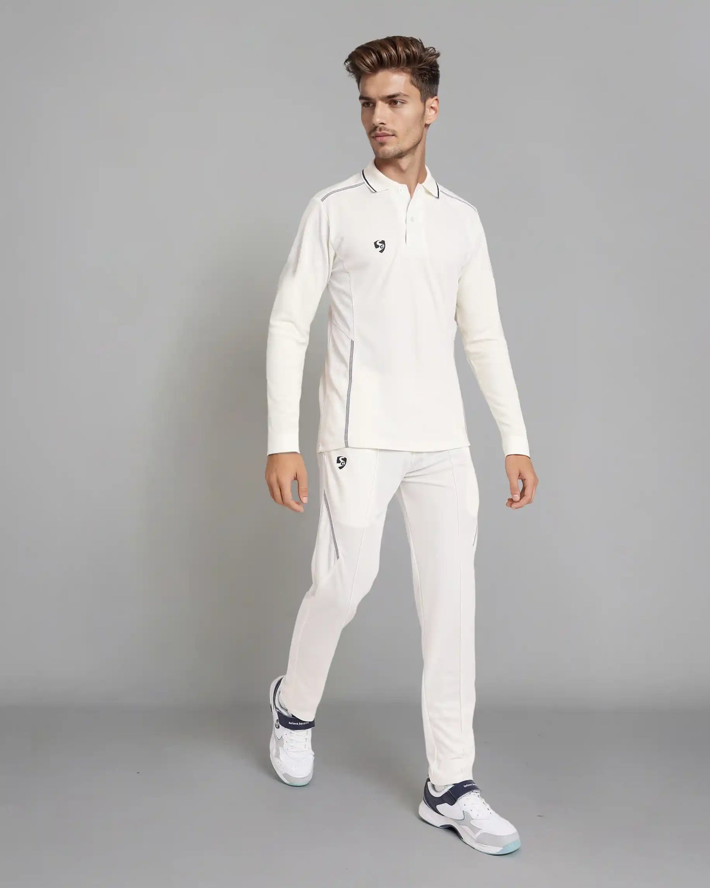 SG Shield Full Sleeve Combo Cricket Whites