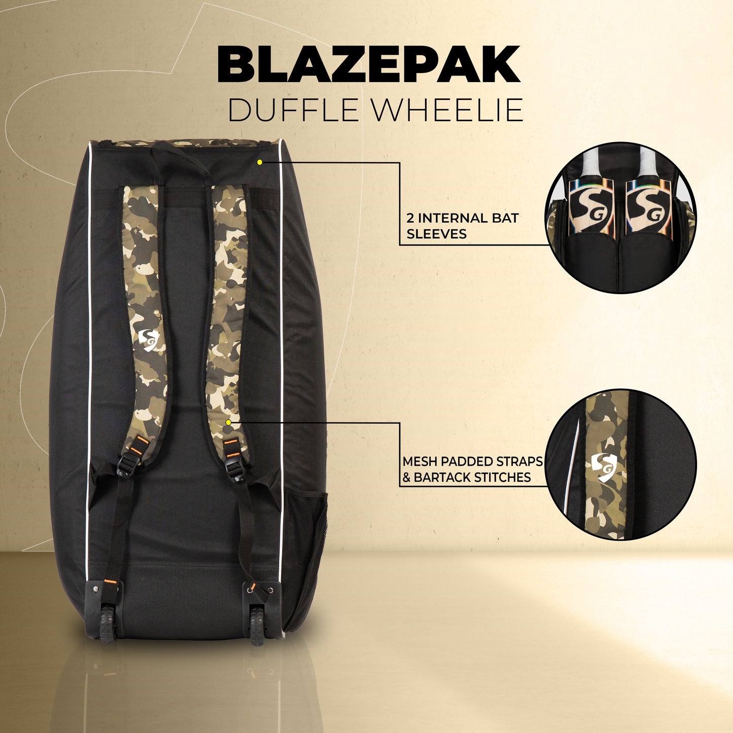 SG Blazepak Duffle Wheelie Kit Bag