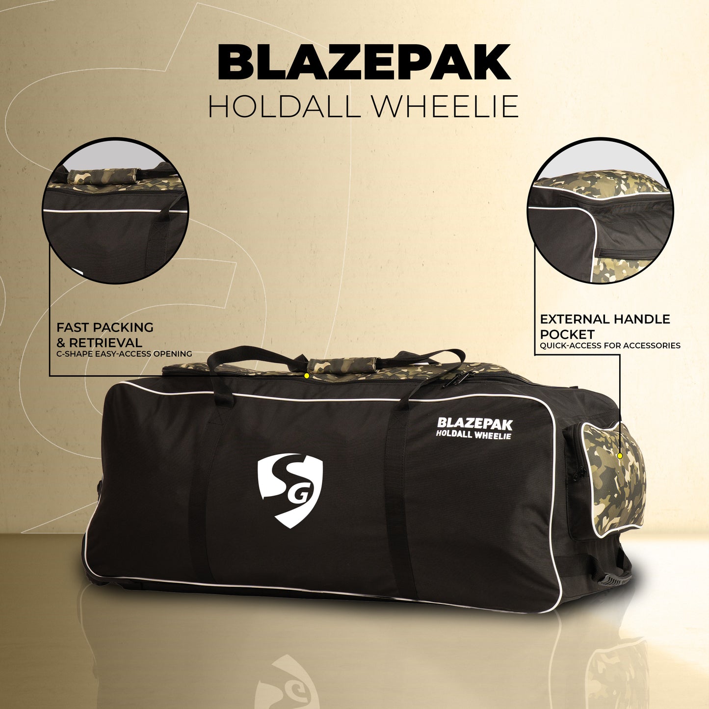 SG Blazepak Holdall Wheelie Kit Bag