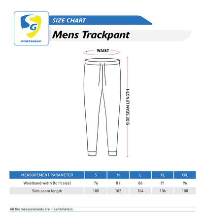 SG Men's Regular Fit Track Pant for Men & Boys | Ideal for Trail Running, Gym Fitness & Training, Jogging, Regular & Fashion Wear