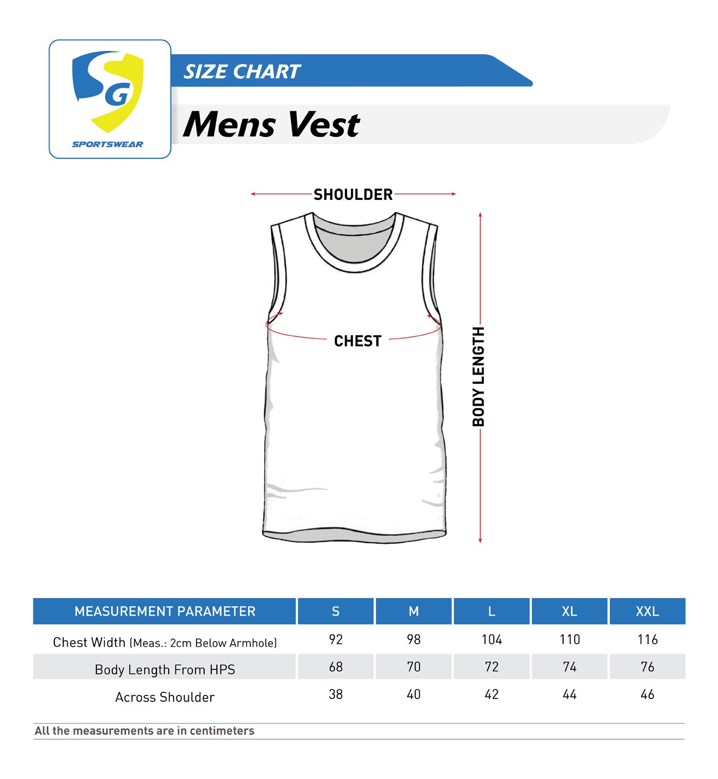 SG Men's & Boy's Regular Fit Sports & Gym Vest | Ideal for Sports, Regular & Fashion Wear