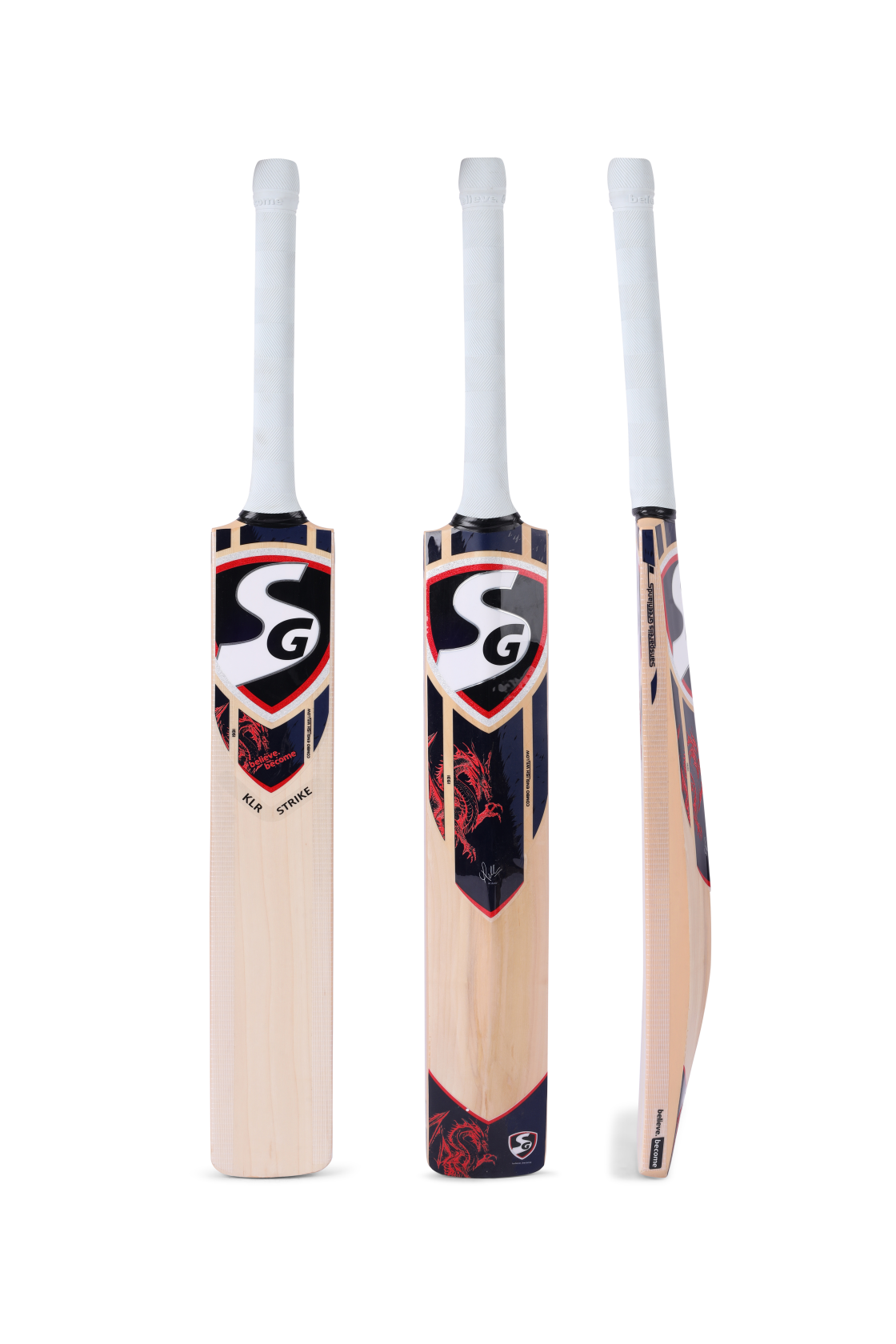 SG KLR Strike English and Kashmir Combo Cricket Bat