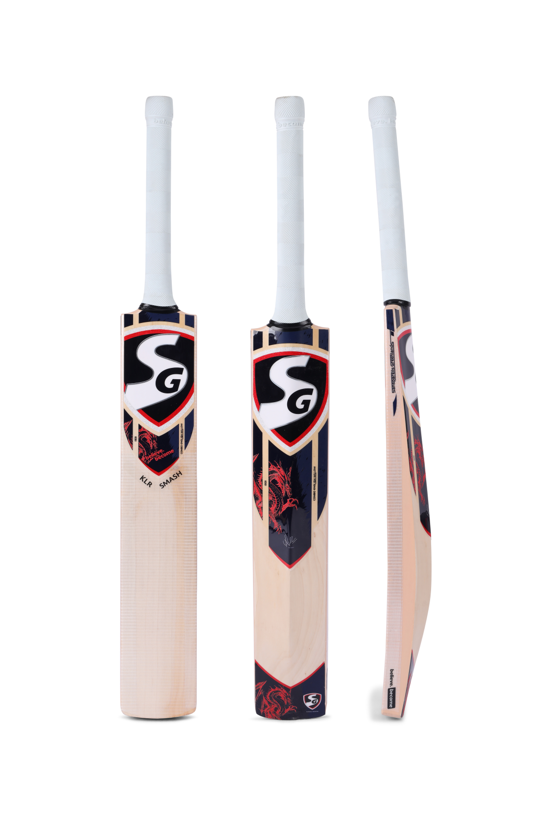 SG KLR Smash English and Kashmir Combo Cricket Bat