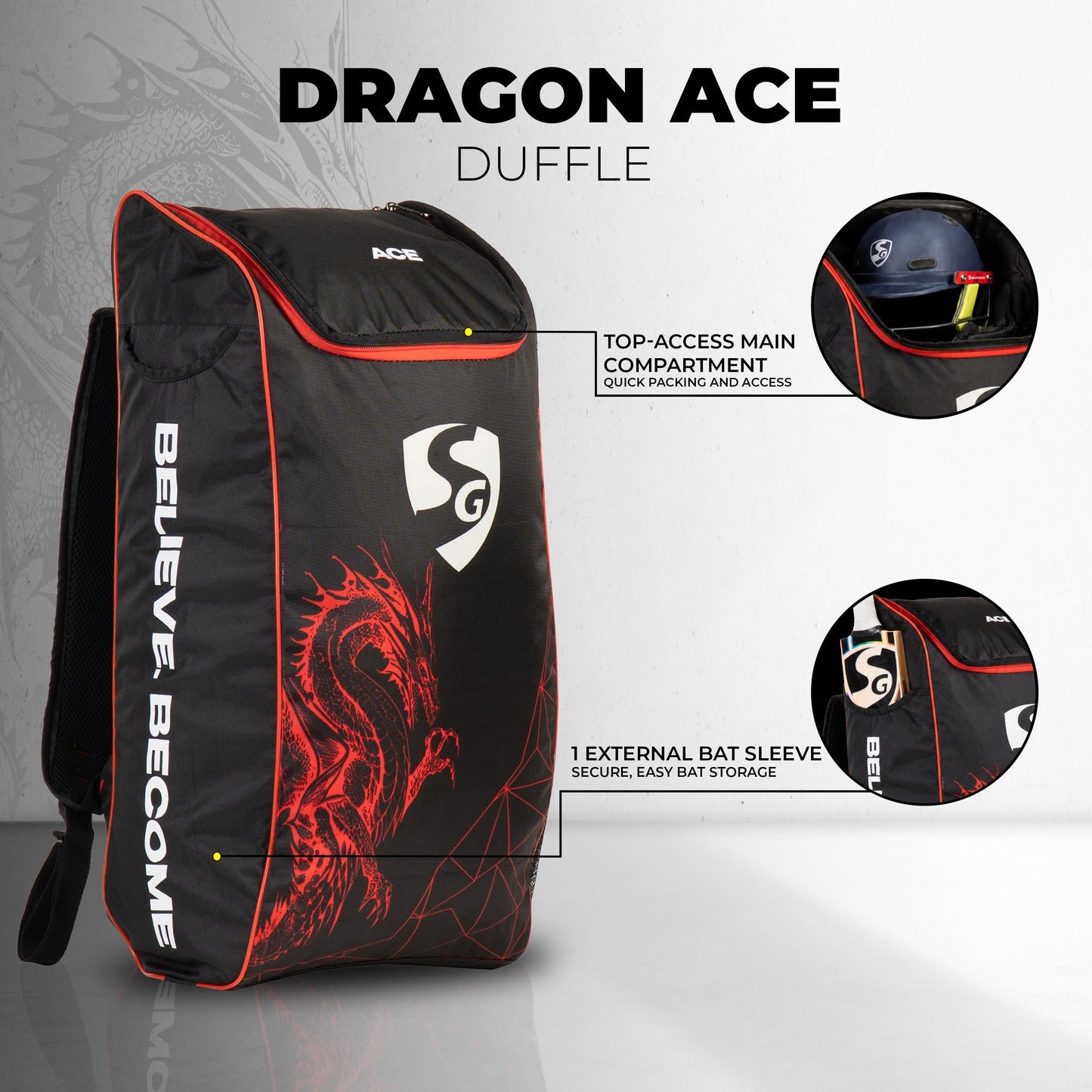 SG Dragon Ace Duffle Cricket Kit Bag