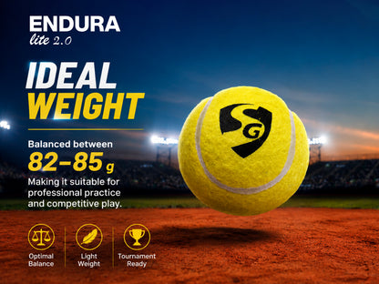SG Endura Lite 2.0 Tennis Ball(Pack of 6)
