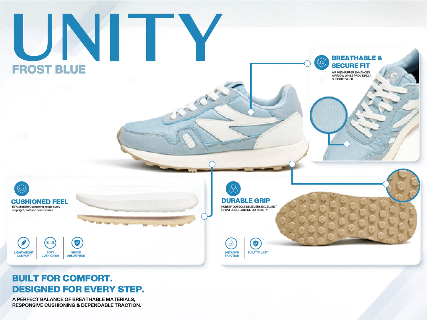 SG Unity Lifestyle Shoes - Frost Blue