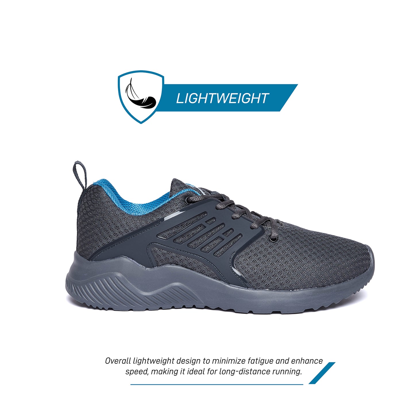 Unpar By SG Fit-Run Running Sports Shoes For Men, Grey | Ideal for Running/Walking/Gym/Jogging/Training Sports Fashion Footwear