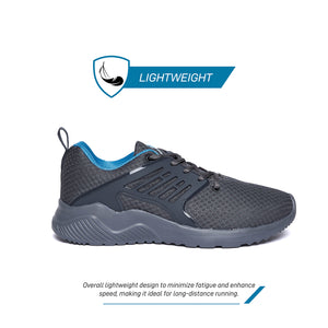 Unpar By SG Fit-Run Running Sports Shoes For Men, Grey | Ideal for Running/Walking/Gym/Jogging/Training Sports Fashion Footwear