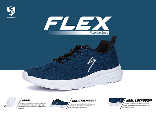 Unpar By SG Flex Running Sports Shoes For Men, Prussan Blue | Ideal for Running/Walking/Gym/Jogging/Training Sports Fashion Footwear